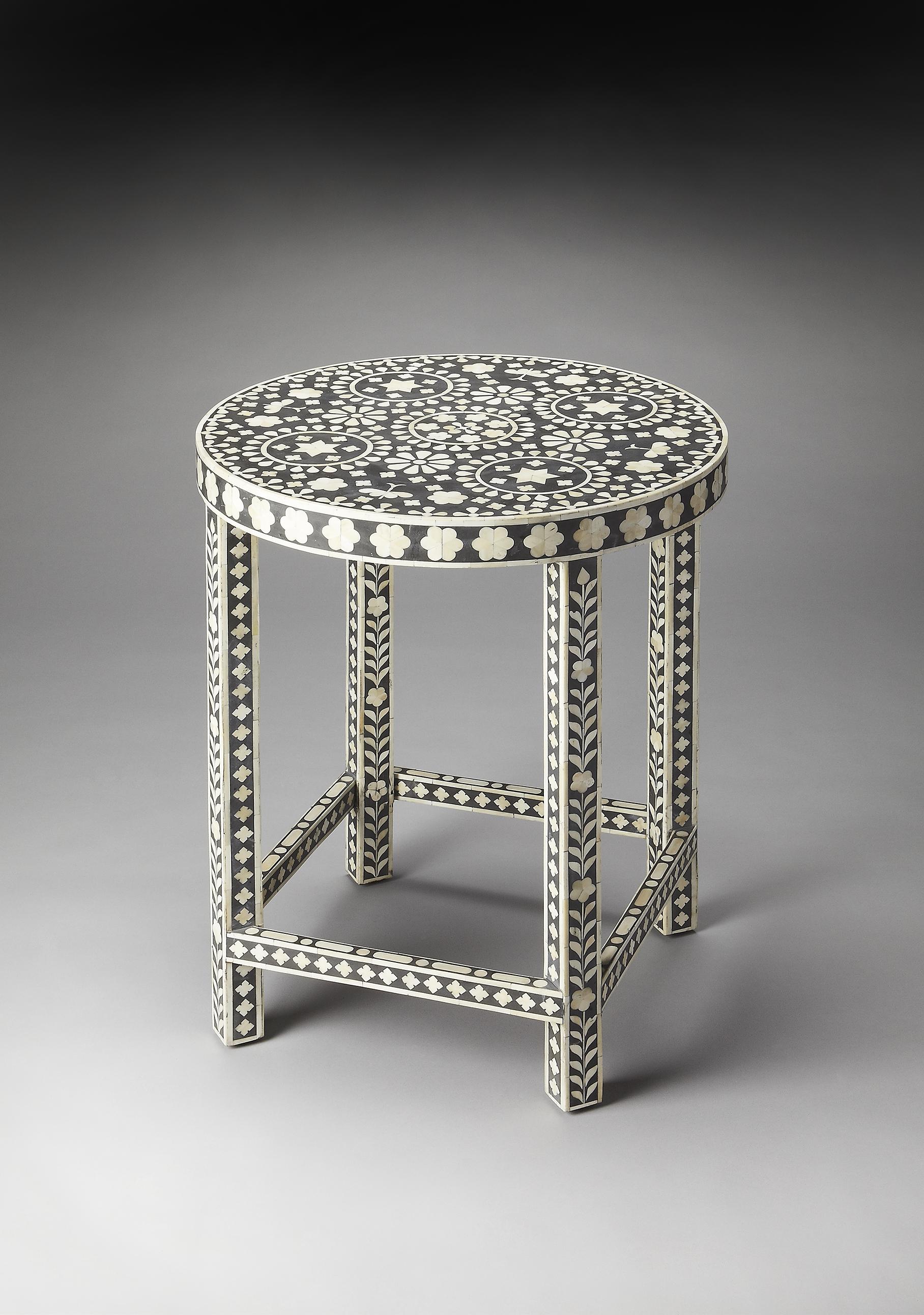 Butler Specialty Company Bone Inlay Bone Inlay Accent Table Jacksonville Furniture Mart End